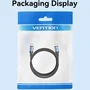 Vention Cable USB-C a USB-C 240W 1m Negro/Azul